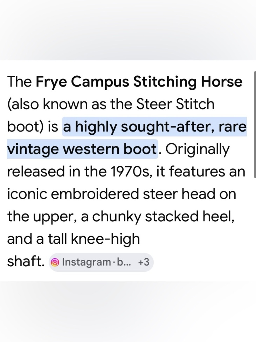 FRYE Genuine VTG.CAMPUS Boots STAG/Longhorn/Stitching/Excellent Condition-Rare. - Picture 5 of 15
